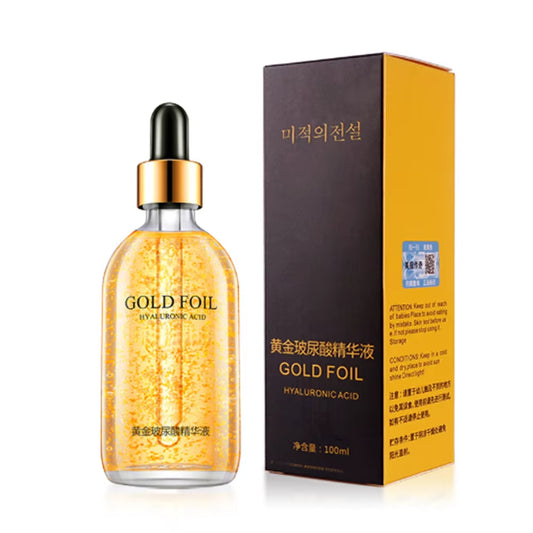 100ml 24K Gold Hyaluronic Acid Anti-Aging Serum – Hydrates & Smooths Wrinkles